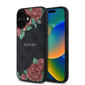   Guess tok fekete/virágmintás GUHMP16SP4ROPEMCK Apple iPhone 16 készülékhez