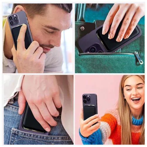 Tech-Protect FEKETE MagWallet MagSafe kártyatartó mobiltelefonokhoz
