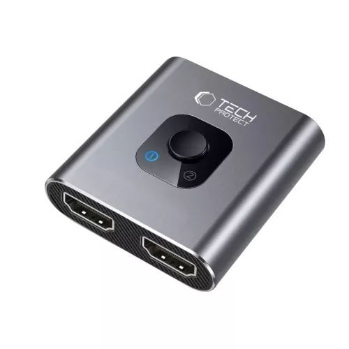 Tech-Protect szürke HB07 HUB 2in1 HDMI 4K Adapter