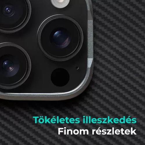 XPRO™ CarbonSkin MagSafe fekete tok Apple iPhone 16e/17e készülékhez - ECO csomagolással