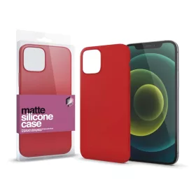   XPRO™ Szilikon matte tok ultravékony piros Apple iPhone 16e/17e készülékhez