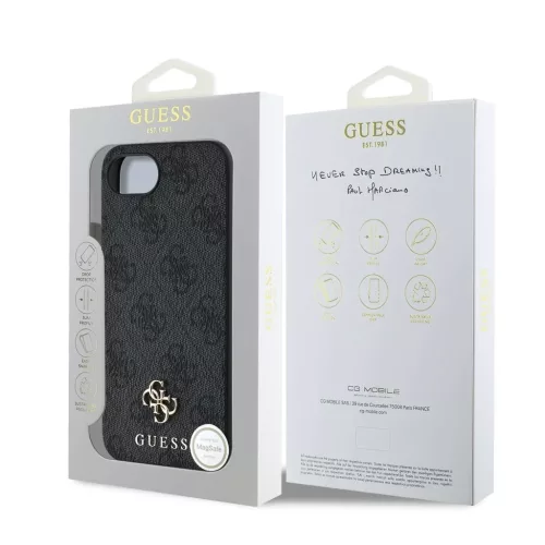 Guess MagSafe tok fekete GUHMPSE4P4SM4MK Apple iPhone 16e/17e készülékhez