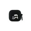 Karl Lagerfeld tok fekete KLA4RUNKCHK Apple Airpods 4 készülékhez