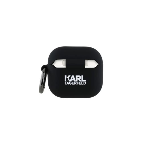Karl Lagerfeld tok fekete KLA4RUNKCHK Apple Airpods 4 készülékhez
