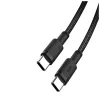XO kábel NB-Q199 PD USB-C - USB-C 1,5m 100W Fekete