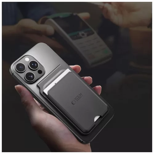 Tech-Protect FEKETE MagWallet MagSafe kártyatartós állvány mobiltelefonokhoz