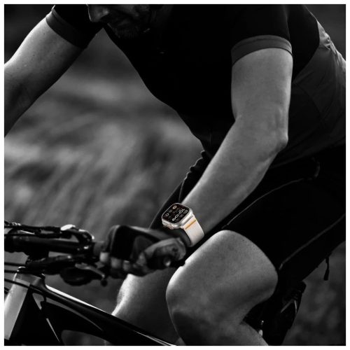 Tech-Protect NYLON CLASP óraszíj titanium, Apple Watch 42mm (S1-S3) / 44mm / 45mm / 46mm / 49mm készülékhez