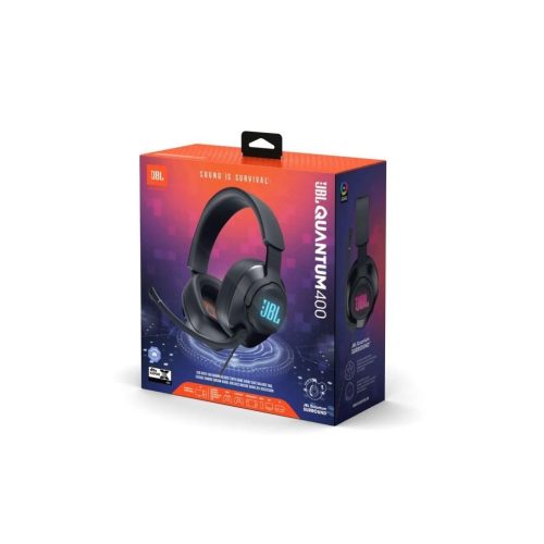 JBL Quantum 400 gamer vezetékes headset, fekete