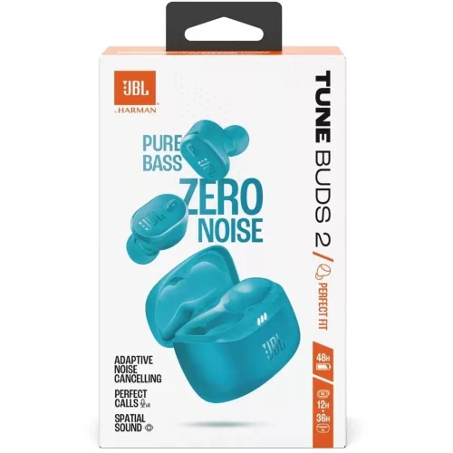 JBL Tune Buds 2 TWS Bluetooth Headset, világoskék