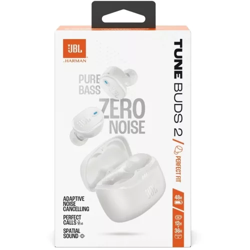 JBL Tune Buds 2 TWS Bluetooth Headset, fehér