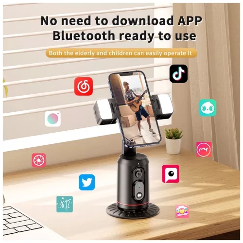 XO SS16 Intelligens 360°-os arckövető állvány beépített fényekkel és távirányítóval