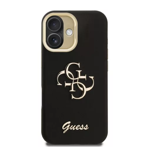 Guess tok kihajtható állvánnyal fekete GUHCP16SPCS4GSK Apple iPhone 16 készülékhez