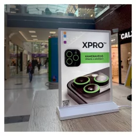   XPRO™ LED DeskLight Display Asztali Világító Tábla – A4 méret – Fehér