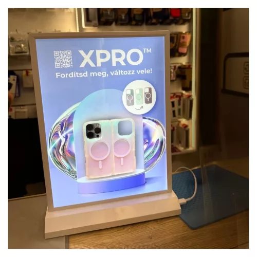 XPRO™ LED DeskLight Display Asztali Világító Tábla – A4 méret – Fehér