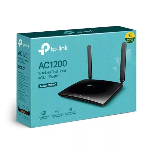 TP-Link Archer MR400 AC1200 Dual Band 4G LTE Router