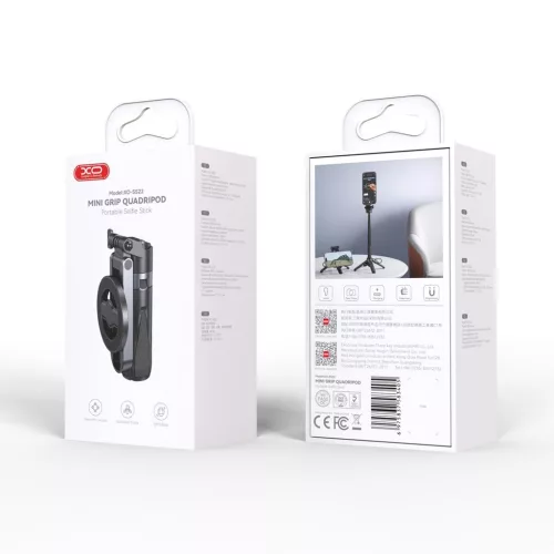 XO SS22 Vezeték nélküli mágneses Selfie tripod bot, Fekete	