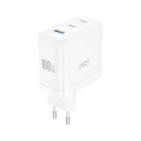 XO CE35 Fehér Hálózati Töltő PD100W 1*USB-A / 2*USB-C