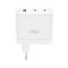 XO CE35 Fehér Hálózati Töltő PD100W 1*USB-A / 2*USB-C