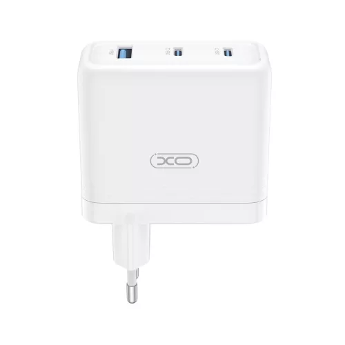 XO CE35 Fehér Hálózati Töltő PD100W 1*USB-A / 2*USB-C