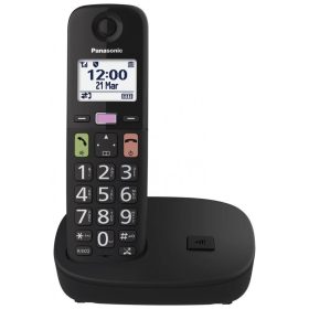   PANASONIC KX-TGU110FXB vezeték nélküli telefon időseknek kialakítva, fekete