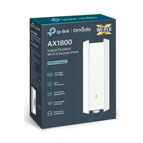 TP-Link Wireless Mesh Networking system AX1800 Indoor/Outdoor WiFi 6 fehér toronyrouter	