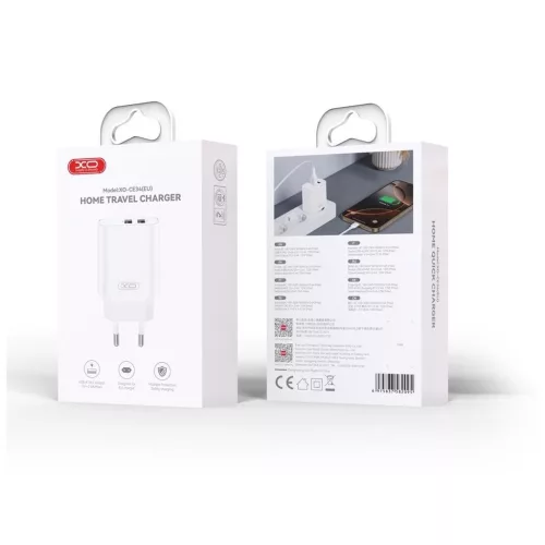 XO CE34 Hálózati töltő 2*USB-A 2,4A