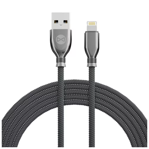 Forever Tornado USB–Lightning kábel 1,0 m 3A fekete