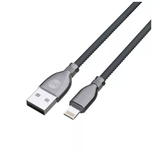Forever Tornado USB–Lightning kábel 1,0 m 3A fekete