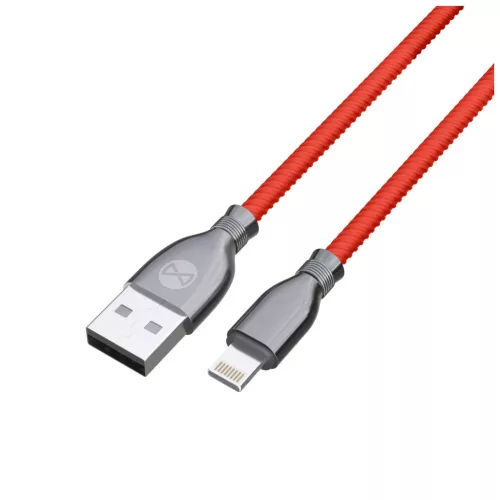 Forever Tornado USB–Lightning kábel 1,0 m 3A piros