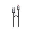 YESIDO CA129L 12W TYPE-C/LIGHTNING 1,2M 2A kábel fekete