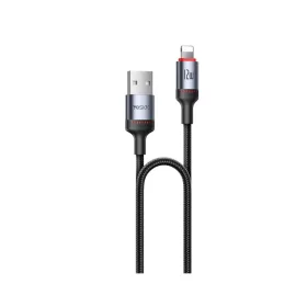 YESIDO CA129L 12W TYPE-C/LIGHTNING 1,2M 2A kábel fekete
