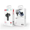 XO BCC02 FM-adó és Bluetooth MP3 autós töltő 15W fekete