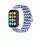 Fonott szíj Mi Band 8 Pro/M8 Pro készülékhez kék-fehér