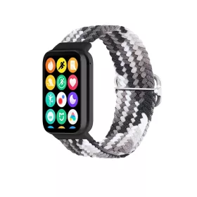   Mi Band 8 Pro/M8 Pro készülékhez fonott szíj (12), fekete és fehér
