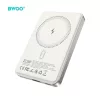 BWOO P82 BO hordozható akkumulátor 10000 mAh 15 W vezeték nélküli töltéssel világosszürke