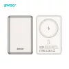 BWOO P82 BO hordozható akkumulátor 10000 mAh 15 W vezeték nélküli töltéssel világosszürke
