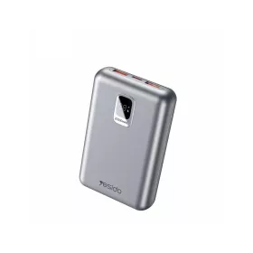   yesido YP47 külső akkumulátor 20 000 mAh, 22,5 W + PD 20 W, LED kijelző, ezüst