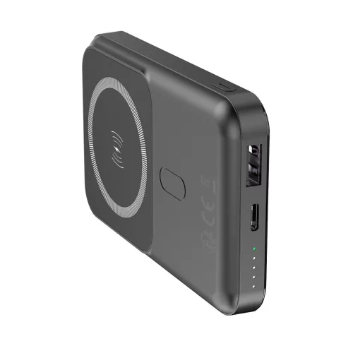 Forever mágneses vezeték nélküli powerbank MATB-100 PD QC 22.5W 10000 mAh fekete