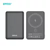 BWOO P82 BO külső akkumulátor 10000 mAh 15 W vezeték nélküli töltéssel sötétszürke