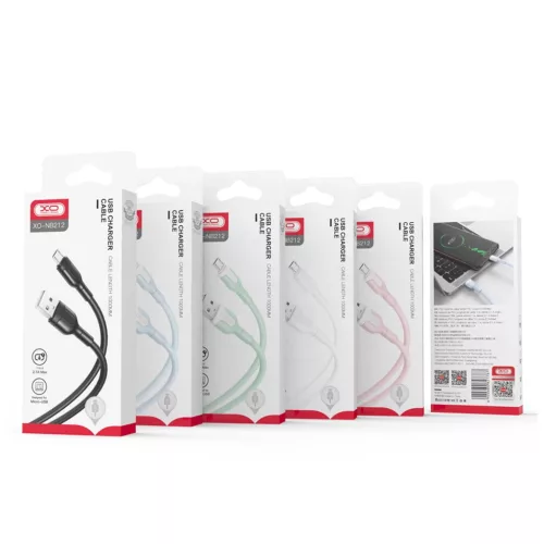 XO NB212 USB–Lightning kábel 1,0 m 2,1A zöld
