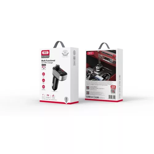 XO BCC10 FM-adó és Bluetooth MP3-s autós töltő 3,1A fekete