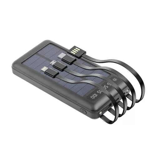 Setty napelemes külső akkumulátor SLR-100 10000 mAh fekete