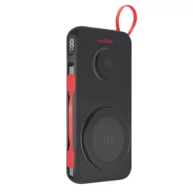   Maxlife vezeték nélküli külső akkumulátor MXPB-08 10000 mAh mágneses 3in1 fekete