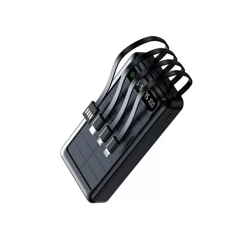Setty napelemes powerbank SLR-120 20000 mAh fekete