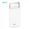 BWOO Ultra thin 22,5W 10000 mAh hordozható akkumulátor, fehér