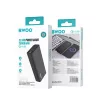 BWOO 22,5 W 20000 mAh külső akkumulátor LCD kijelzővel, fekete