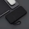 Maxlife külső akkumulátor MXPB-06 10000 mAh beépített kábelekkel PD QC 22,5 W fekete