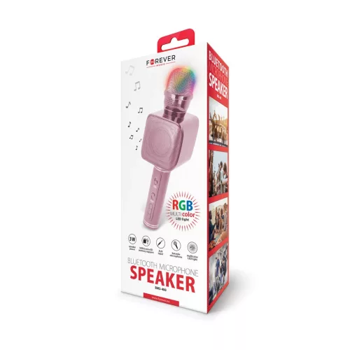 Forever Bluetooth mikrofon hangszóróval BMS-400 rózsaszín
