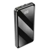 Forever külső akkumulátor TB-411 ALLin1 10000 mAh USB-C + Lightning + microUSB kábelekkel fekete