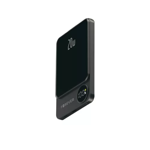 Forever vezeték nélküli powerbank MATB-200 20W PD 5000 mAh mágneses fekete